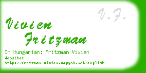 vivien fritzman business card